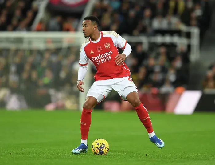 Framed Print : Gabriel Magalhaes in Action: Arsenal vs. Newcastle United, Premier League 2023-24 Framed Print : Gabriel Magalhaes in Action: Arsenal vs. Newcastle United, Premier League 2023-24