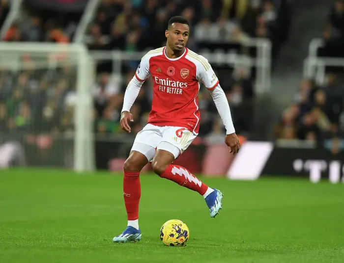 Framed Print : Gabriel Magalhaes in Action: Arsenal vs Newcastle United, Premier League 2023-24 Framed Print : Gabriel Magalhaes in Action: Arsenal vs Newcastle United, Premier League 2023-24