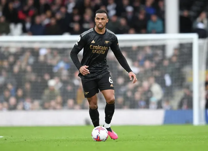 Framed Print : Gabriel Magalhaes in Action: Arsenal's Defensive Masterclass vs. Fulham, Premier League 2022-23 Framed Print : Gabriel Magalhaes in Action: Arsenal's Defensive Masterclass vs. Fulham, Premier League 2022-23