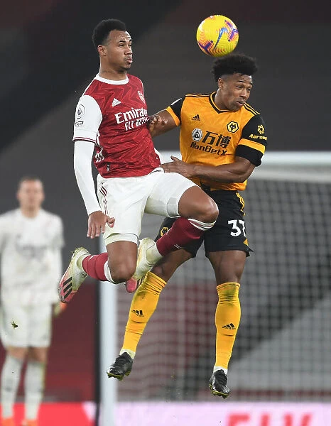 Gabriel Magalhaes Under Pressure: Arsenal vs. Wolverhampton Wanderers (Premier League 2020-21)