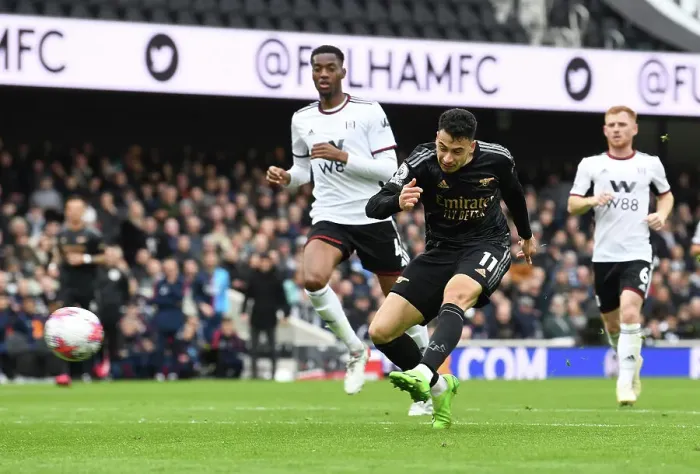 Framed Print : Gabriel Martinelli in Action: Fulham vs. Arsenal, Premier League 2022-23 Framed Print : Gabriel Martinelli in Action: Fulham vs. Arsenal, Premier League 2022-23