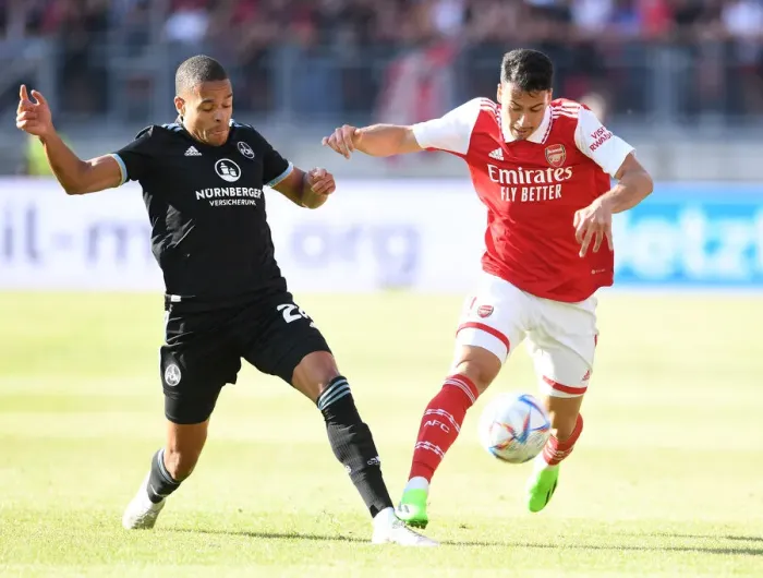 Framed Print : Gabriel Martinelli Shines: Arsenal's Pre-Season Triumph over 1. FC Nürnberg Framed Print : Gabriel Martinelli Shines: Arsenal's Pre-Season Triumph over 1. FC Nürnberg