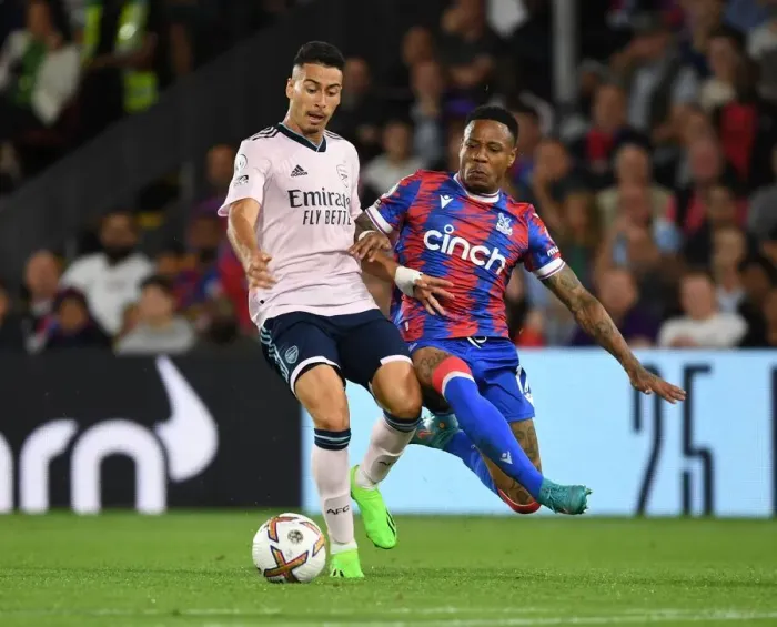 Framed Print : Gabriel Martinelli vs. Nathaniel Clyne: Battle at Selhurst Park - Crystal Palace vs. Arsenal FC, 2022-23 Premier League Framed Print : Gabriel Martinelli vs. Nathaniel Clyne: Battle at Selhurst Park - Crystal Palace vs. Arsenal FC, 2022-23 Premier League