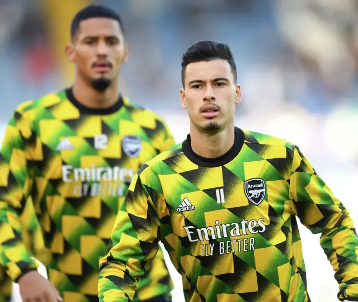 Framed Print : Gabriel Martinelli's Focus: Preparing for Leeds United Clash in Premier League 2022-23