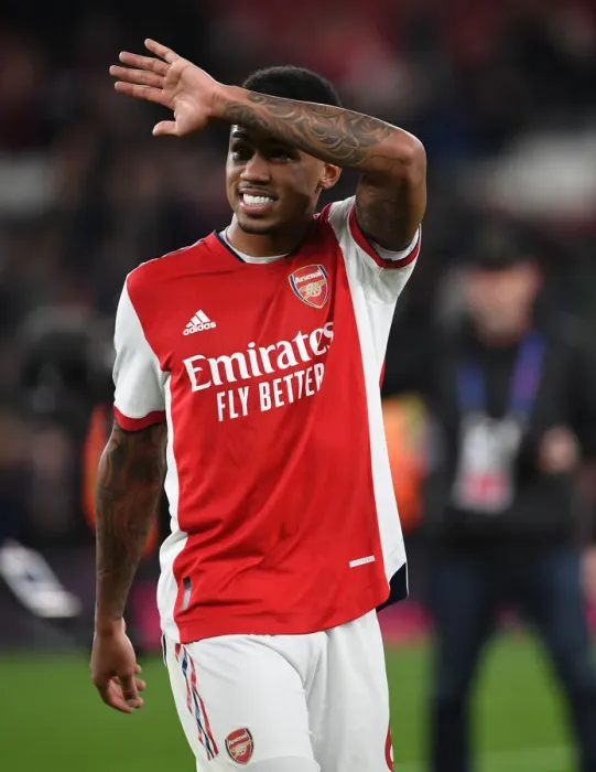 Framed Print : Gabriel Reacts: Arsenal vs West Ham United, Premier League 2021-22 Framed Print : Gabriel Reacts: Arsenal vs West Ham United, Premier League 2021-22
