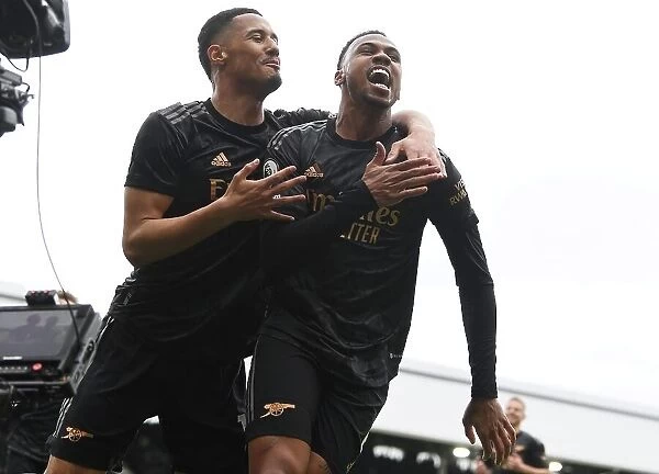 Gabriel and Saliba Celebrate First Arsenal Goal in Fulham Victory, Premier League 2022-23
