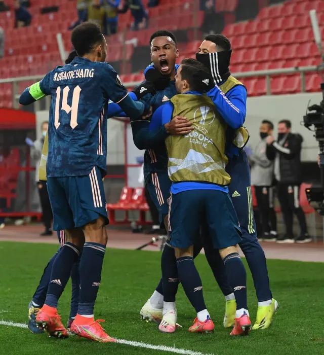 Framed Print : Gabriel Scores in Empty Europa League Match: Arsenal vs. Olympiacos, Piraeus (March 2021) Framed Print : Gabriel Scores in Empty Europa League Match: Arsenal vs. Olympiacos, Piraeus (March 2021)