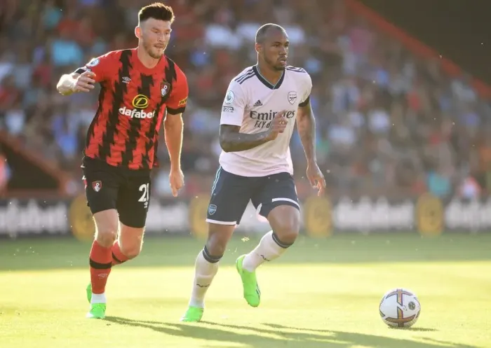 Framed Print : Gabriel vs Moore: AFC Bournemouth vs Arsenal FC - Intense Clash in the Premier League 2022-23 Framed Print : Gabriel vs Moore: AFC Bournemouth vs Arsenal FC - Intense Clash in the Premier League 2022-23