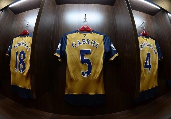 Gabriel's Arsenal Kit: Pre-Match Preparation at 2015 Barclays Asia Trophy, Kallang, Singapore