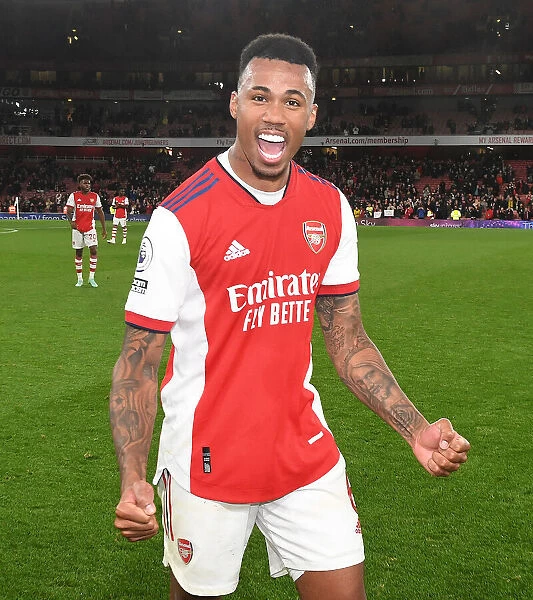 Gabriel's Celebration: Arsenal Secures Win Against Aston Villa in Premier League