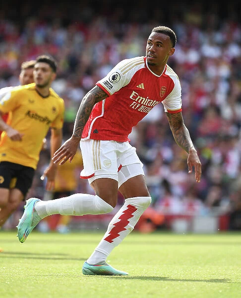Gabriel's Emotional Reaction: Arsenal vs. Wolverhampton Wanderers, Premier League 2022-23