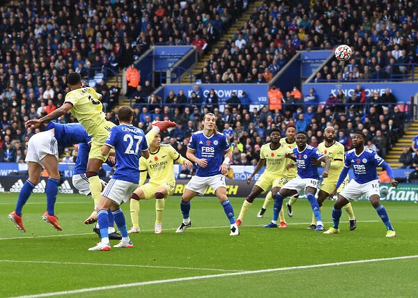 Gabriel's Header: Arsenal Takes the Lead Against Leicester City (2021-22)