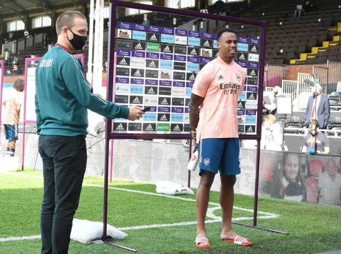 Framed Print : Gabriel's Post-Match Thoughts: Arsenal Defender Shares Insights After Fulham Match (Premier League 2020-21) Framed Print : Gabriel's Post-Match Thoughts: Arsenal Defender Shares Insights After Fulham Match (Premier League 2020-21)
