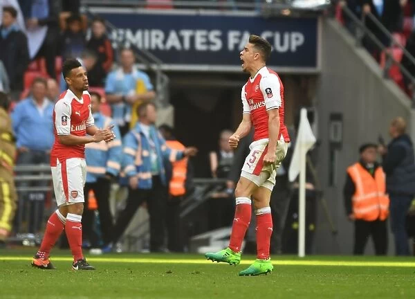 Gabriel's Triumph: Arsenal Defender Celebrates FA Cup Semi-Final Victory Over Manchester City