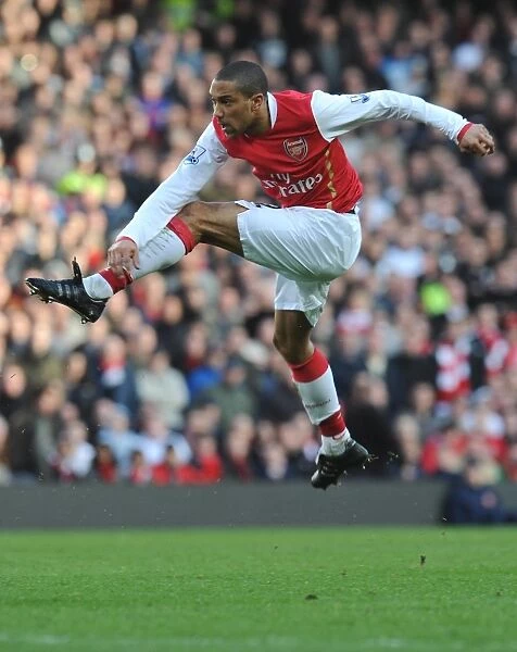 Gael Clichy in Action for Arsenal Against Aston Villa, 1:1 Barclays Premier League Match, Emirates Stadium, 1st March 2008