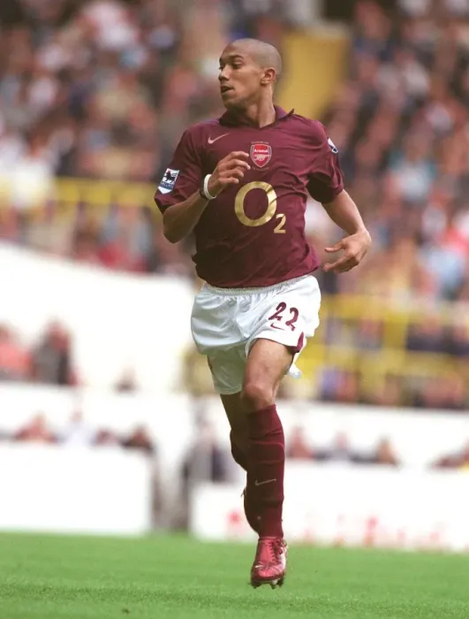 Framed Print : Gael Clichy in Action: Arsenal vs. Tottenham, Barclays Premiership, 2005