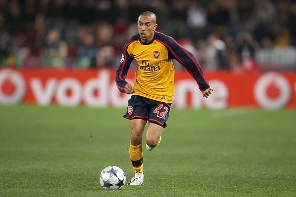 Gael Clichy in Action: Arsenal vs. AS Roma, UEFA Champions League (2009)