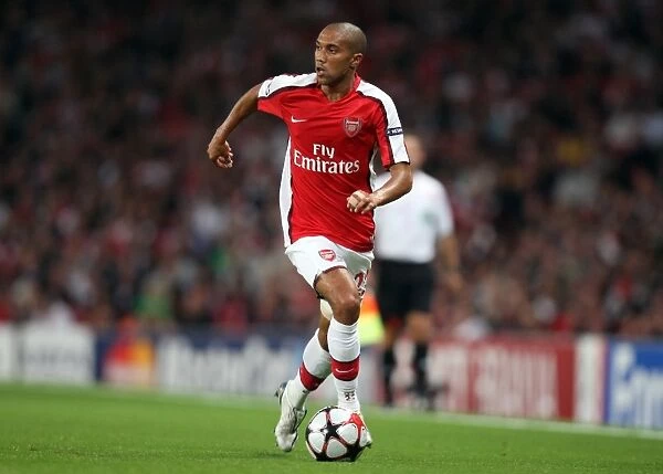 Gael Clichy in Action: Arsenal's Victory over Celtic in the UEFA Champions League (3:1), Emirates Stadium, 2009