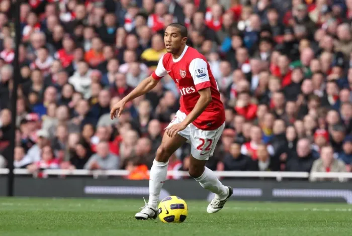Framed Print : Gael Clichy (Arsenal). Arsenal 1: 0 West Ham United. Barclays Premier League