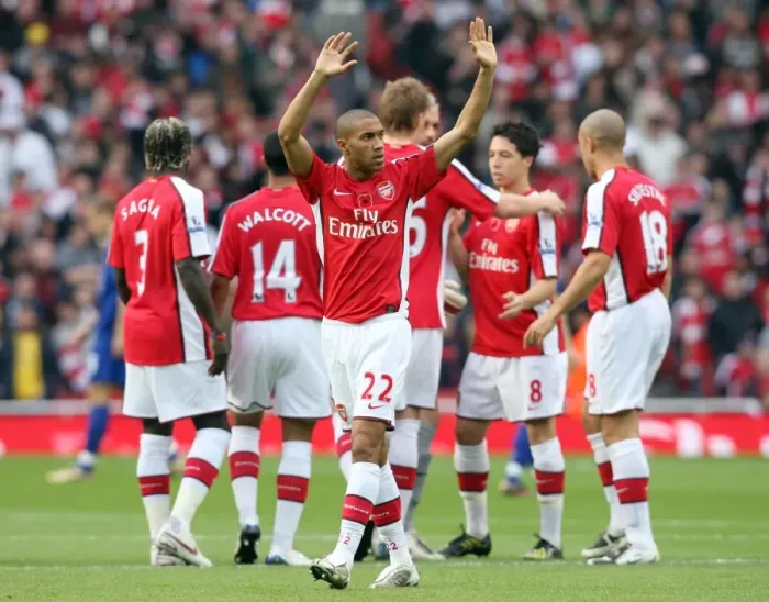 Framed Print : Gael Clichy: Arsenal's Hero in a 2-1 Victory over Manchester United, Barclays Premier League, Emirates Stadium (08 / 11 / 08) Framed Print : Gael Clichy: Arsenal's Hero in a 2-1 Victory over Manchester United, Barclays Premier League, Emirates Stadium (08 / 11 / 08)