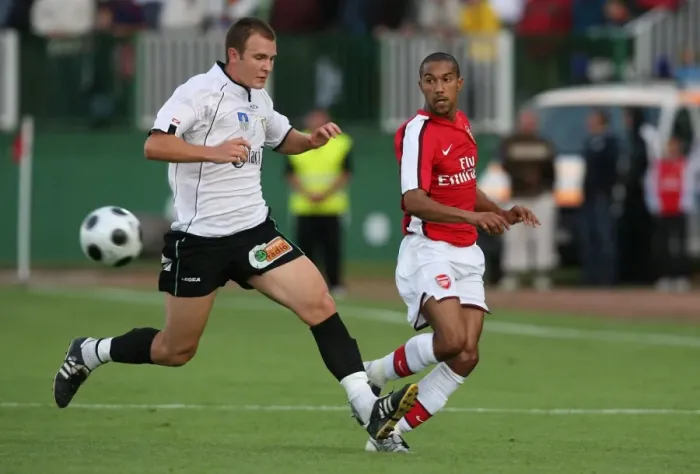 Framed Print : Gael Clichy: Arsenal's Szombathely Defender, 2008