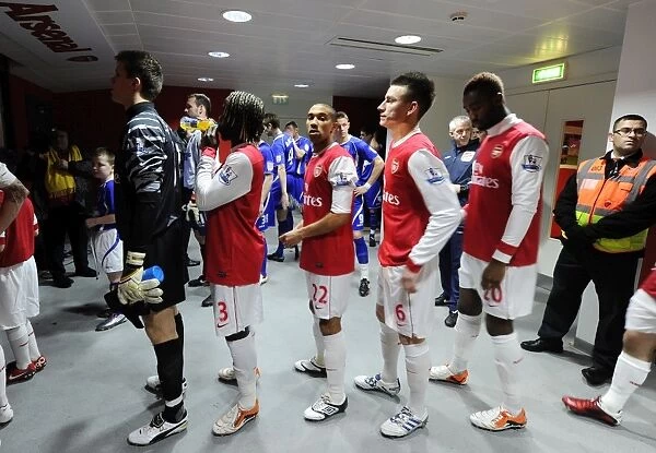 Gael Clichy and Laurent Koscielny (Arsenal). Arsenal 3: 0 Ipswich Town (3: 1 agg)