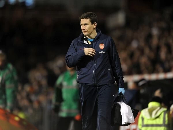 Gary O'Dricoll: The Arsenal Doctor at Fulham Match, Premier League 2011-12