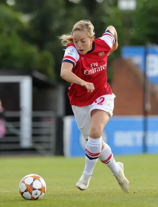 Framed Print : Gemma Davison (Arsenal). Arsenal Ladies 4: 0 Barcelona. UEFA Womens Champions League Framed Print : Gemma Davison (Arsenal). Arsenal Ladies 4: 0 Barcelona. UEFA Womens Champions League