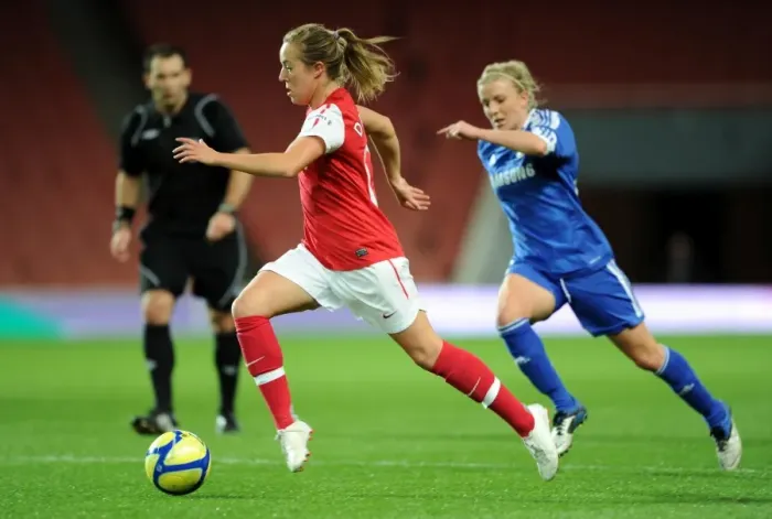 Framed Print : Gemma Davison (Arsenal) Kate Longhurst (Chelsea). Arsenal Ladies 3: 1 Chelsea Ladies Framed Print : Gemma Davison (Arsenal) Kate Longhurst (Chelsea). Arsenal Ladies 3: 1 Chelsea Ladies