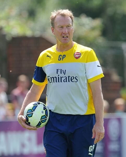 Gerry Peyton the Arsenal Goalkeeping coach before the match. Boreham Wood 0: 2 Arsenal