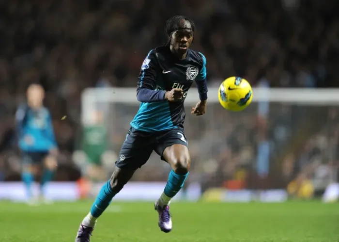 Framed Print : Gervinho in Action: Arsenal vs. Aston Villa, Premier League 2011-12