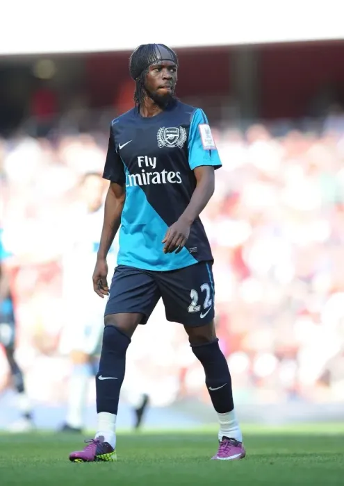 Framed Print : Gervinho in Action: Arsenal vs Boca Juniors, Emirates Cup 2011