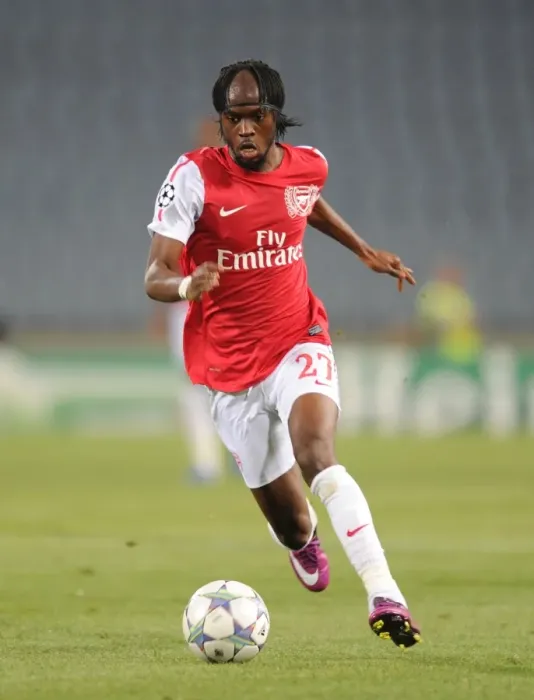 Framed Print : Gervinho in Action: Arsenal vs. Udinese, UEFA Champions League Play-Off, 2011