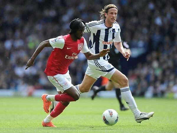 Gervinho Dashes Past Jonas Olsson: West Bromwich Albion vs. Arsenal, Premier League 2011-12