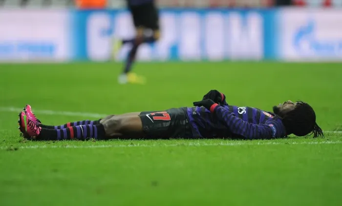 Framed Print : Gervinho Faces Bayern Munchen in UEFA Champions League Showdown (2012-13)