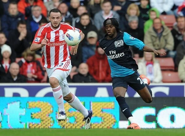 Gervinho Outmaneuvers Marc Wilson: A Pivotal Moment in Stoke vs. Arsenal (2011-12)