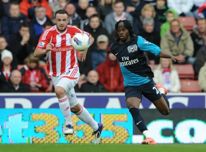 Framed Print : Gervinho Outmaneuvers Marc Wilson: A Pivotal Moment in Stoke vs. Arsenal (2011-12) Framed Print : Gervinho Outmaneuvers Marc Wilson: A Pivotal Moment in Stoke vs. Arsenal (2011-12)