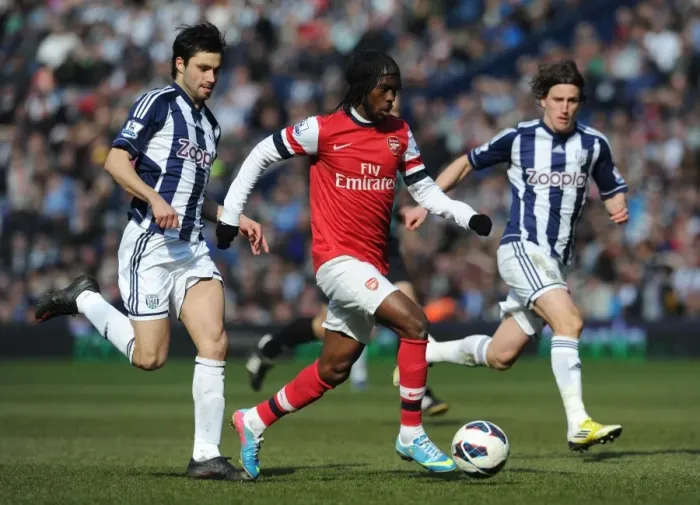 Framed Print : Gervinho Outruns Yacob and Jones: West Bromwich Albion vs Arsenal, Premier League 2012-13 Framed Print : Gervinho Outruns Yacob and Jones: West Bromwich Albion vs Arsenal, Premier League 2012-13