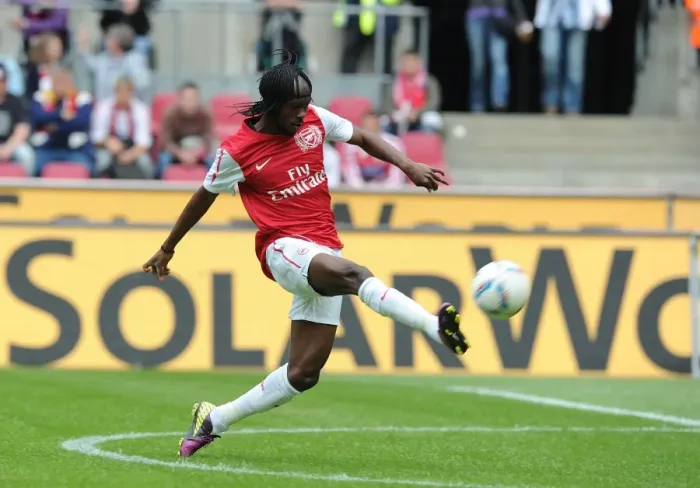 Framed Print : Gervinho Scores the Opener: Arsenal's Pre-Season Victory over Cologne