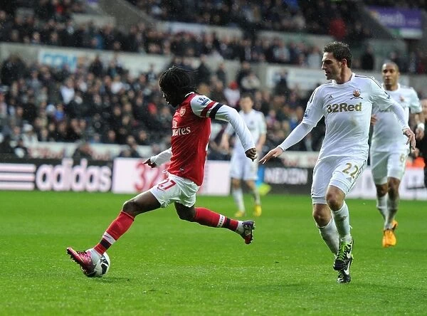 Gervinho Scores the Second Goal: Swansea City vs. Arsenal, Premier League 2012-13