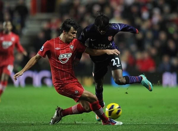 Gervinho vs Jack Cork: Stalemate at St. Mary's - Arsenal vs Southampton, Barclays Premier League
