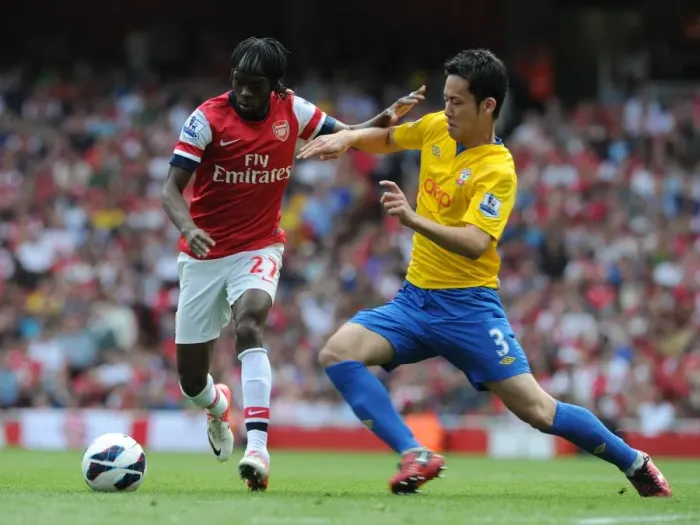 Framed Print : Gervinho's Brace: Arsenal's Dominant 6-1 Win Over Southampton (Premier League, 2012-13)