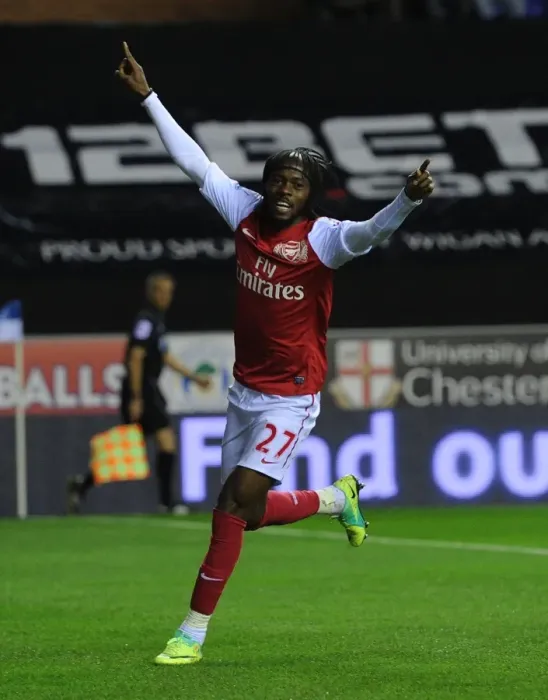 Framed Print : Gervinho's Hat-Trick: Wigan Athletic vs. Arsenal, Premier League 2011-12