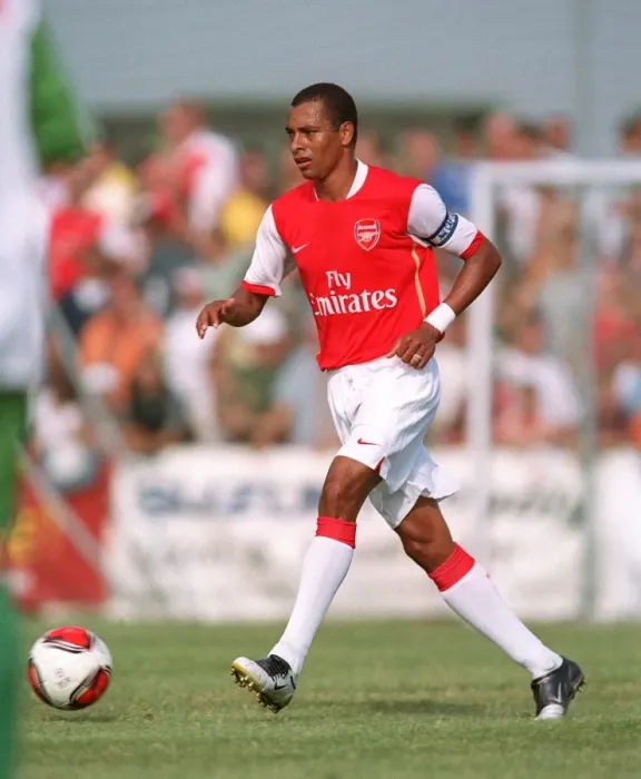 Framed Print : Gilberto in Action: Arsenal's Midfield Master at Pre-Season Training, Austria 2006 Framed Print : Gilberto in Action: Arsenal's Midfield Master at Pre-Season Training, Austria 2006
