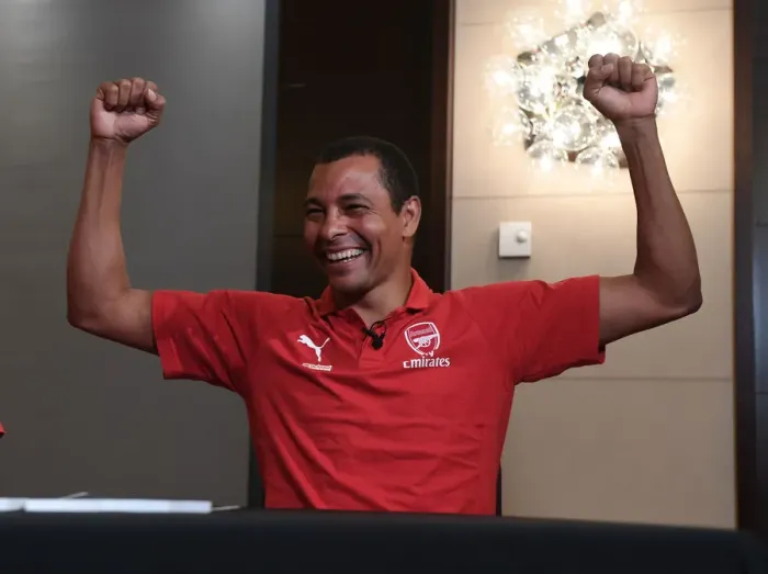 Framed Print : Gilberto: Arsenal Legend Prepares for Showdown against Real Madrid Legends in Madrid