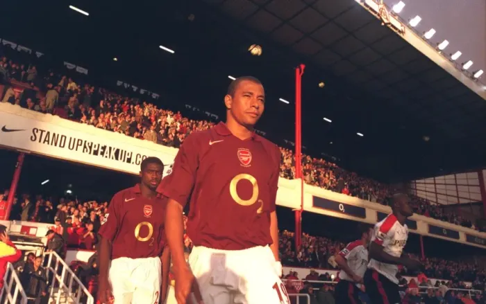 Framed Print : Gilberto's Arrival: Arsenal 4-1 Fulham, FA Premier League, Highbury, 2005