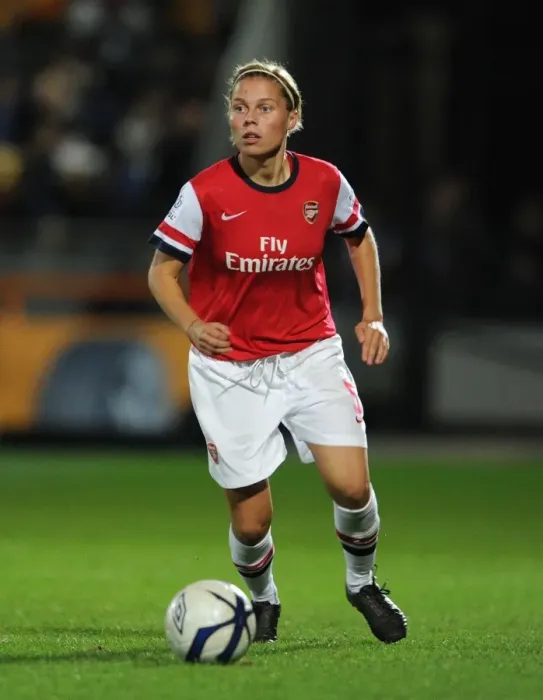 Framed Print : Gilly Flaherty in Action: Arsenal Ladies vs. Birmingham City Ladies - WSL Cup Final (2012-13)