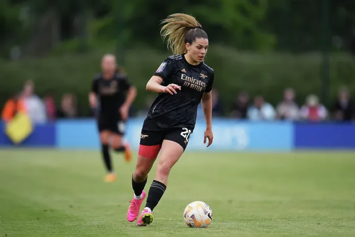 Framed Print : Gio Queiroz in Action: Everton vs. Arsenal - FA Women's Super League 2022-23 Framed Print : Gio Queiroz in Action: Everton vs. Arsenal - FA Women's Super League 2022-23