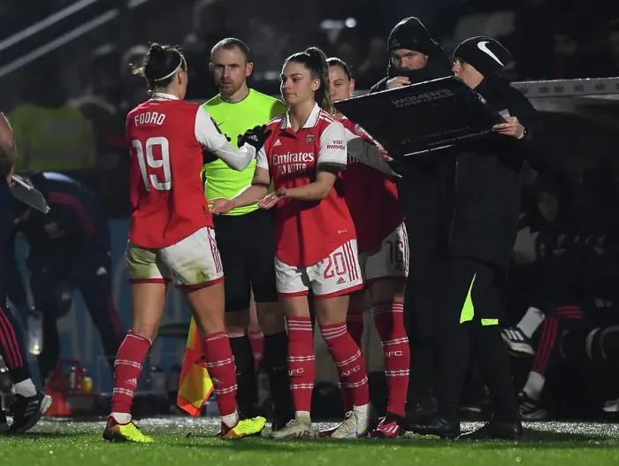 Framed Print : Gio Queiroz Substitution: Arsenal Women's FA WSL Clash Against Liverpool Women Framed Print : Gio Queiroz Substitution: Arsenal Women's FA WSL Clash Against Liverpool Women