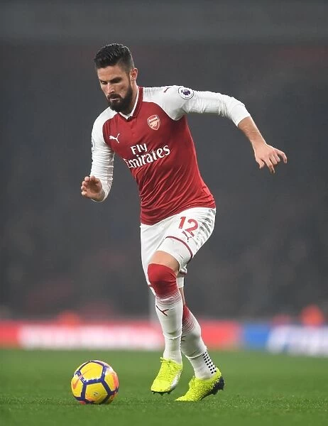 Giroud in Action: Arsenal vs Manchester United, Premier League 2017-18